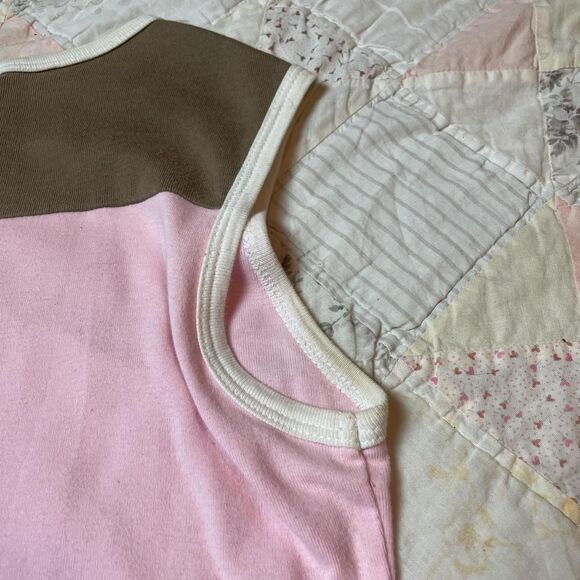 hustler hollywood vintage y2k pink and brown hustler honeys crop top medium - Picture 7 of 8